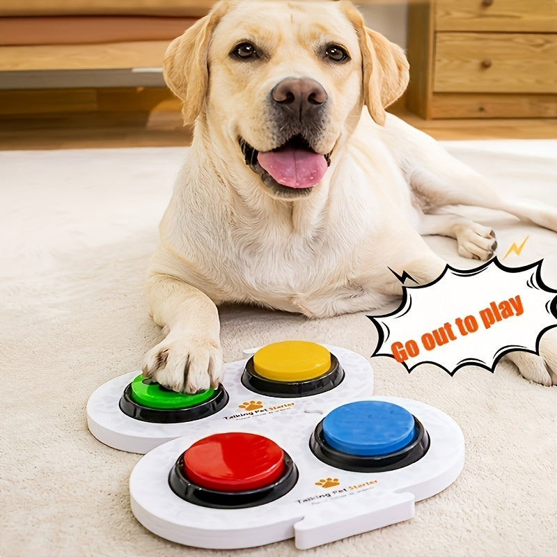 1pc/4pcs Train Your Pet Easily With Dog Buttons: Communication & Speech Training For Dogs & Cats!