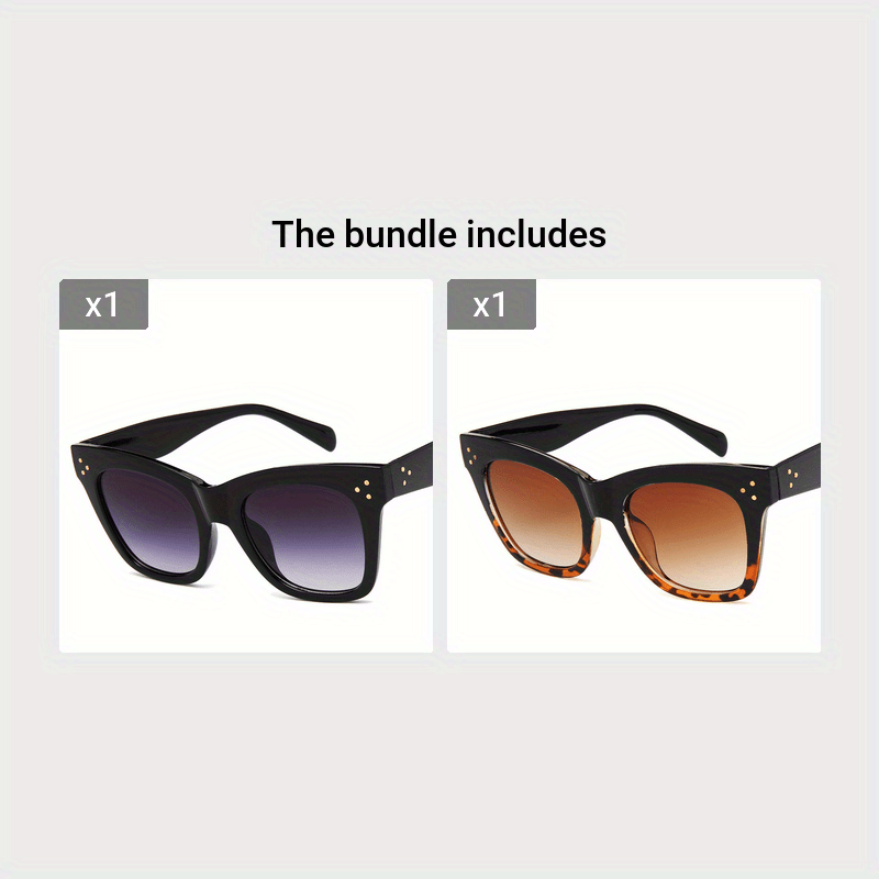 Vintage Leopard Cat Eye Sunglasses Large Frame Gradient Color Sunshade Eyewear Women Driving Eyeglasses