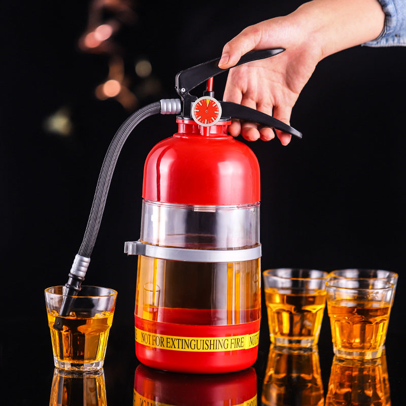 2L Creative Wine Drink Dispenser Fire Extinguisher Pourer Party Beer Water Dispenser Beer Barrels Beverage Liquor Bar Accessory Kitchen Gadgets