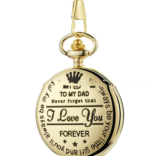 DAD  Fashion Quartz Pocket Watch