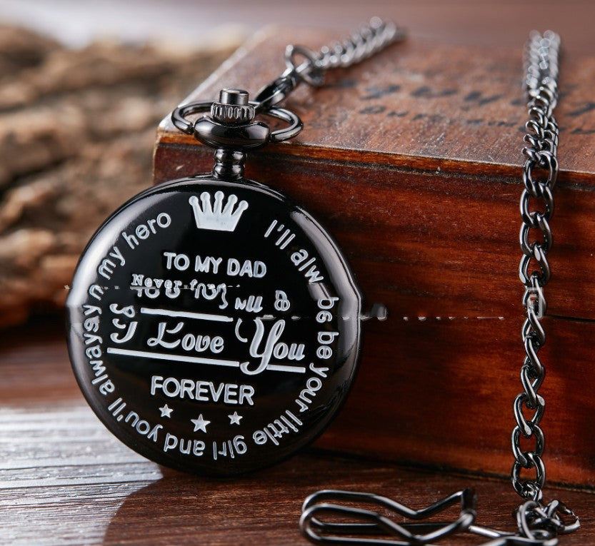 DAD  Fashion Quartz Pocket Watch