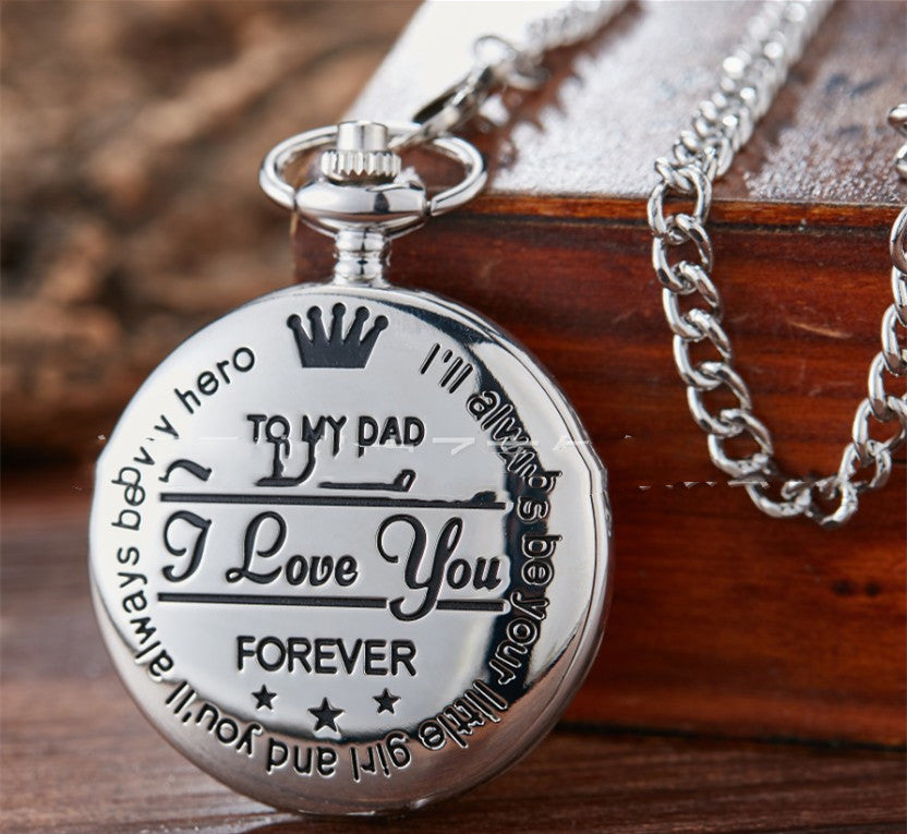 DAD  Fashion Quartz Pocket Watch