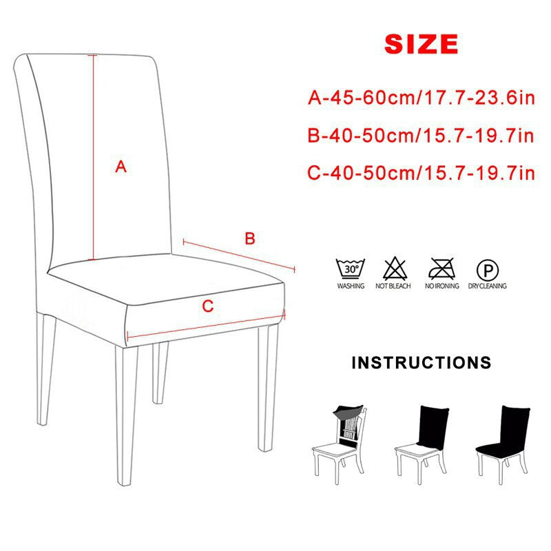 1/2/4/6pcs Solid Color Dining Chair Cover, Spandex Stretch Elastic Chair Slipcovers For Kitchen Dining Room Wedding Banquet Hotel Home Decor