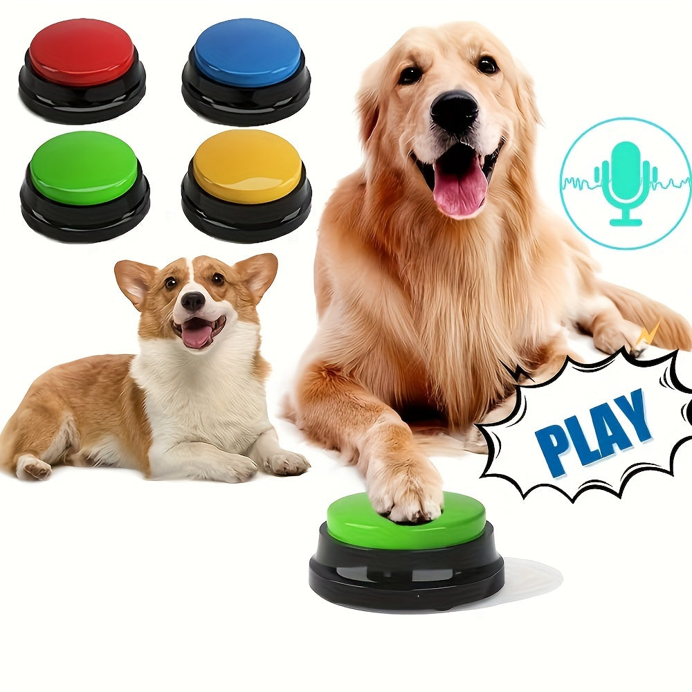 1pc/4pcs Train Your Pet Easily With Dog Buttons: Communication & Speech Training For Dogs & Cats!