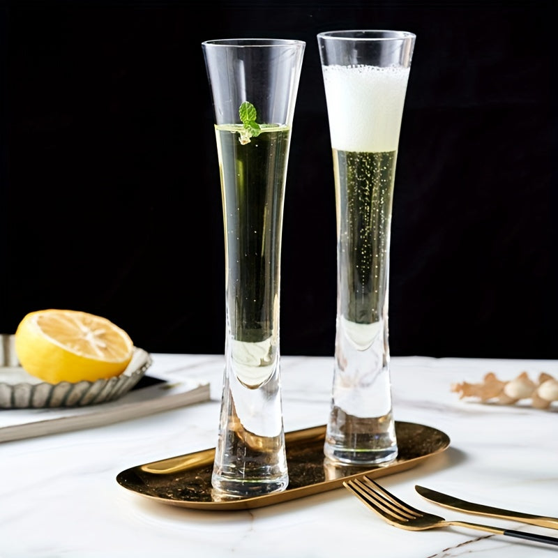 4pcs Ereganto Glitter Champagne Flutes: Perfect for Bar Parties, Weddings, and Gifts!