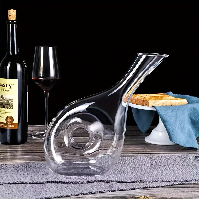 1 Pc Wine Decanter, Hand-blown High-value Personality Snail-shaped Red Wine Decanter, Red Wine Crystal Household High-end Decanter