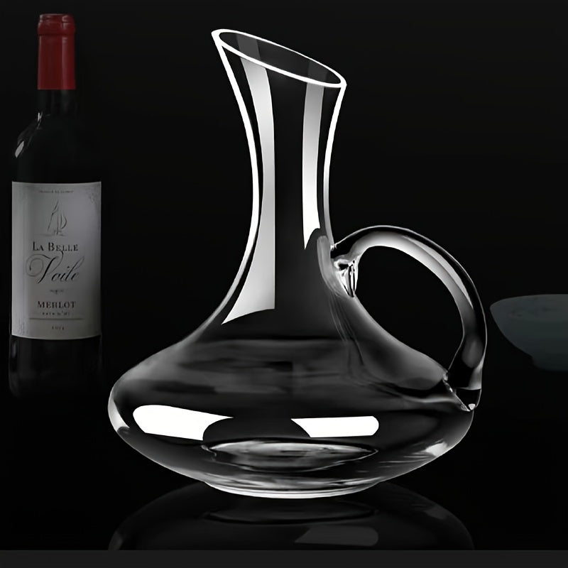 1pc European Crystal Red Wine Decanter, Household Glass Grape Wine Personalized Creative Quick Wine Divider And Wine Pot, Wine Accessories