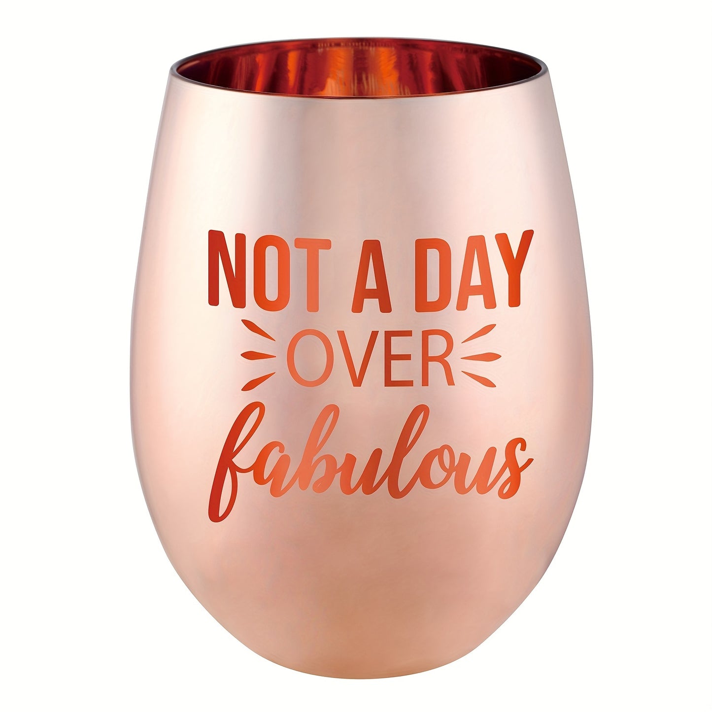 1pc, Wine Tumbler, Stemless Wine Glass, Relaxation Gifts For Women, Mom Best Friend Sister Gifts, Mothers Christmas Day Gifts From Daughter, Birthday Gifts For Women, Happy Birthday Gift