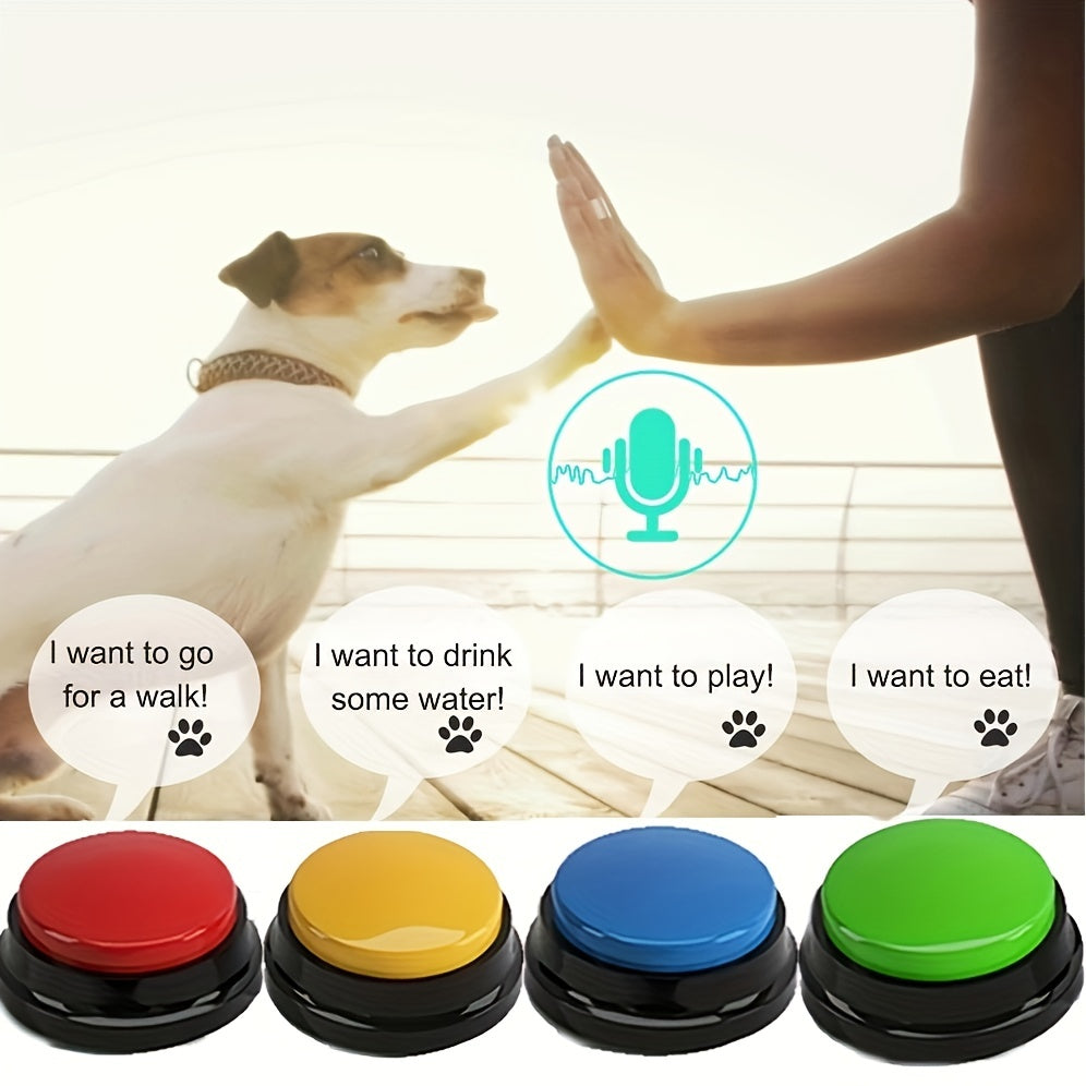 1pc/4pcs Train Your Pet Easily With Dog Buttons: Communication & Speech Training For Dogs & Cats!