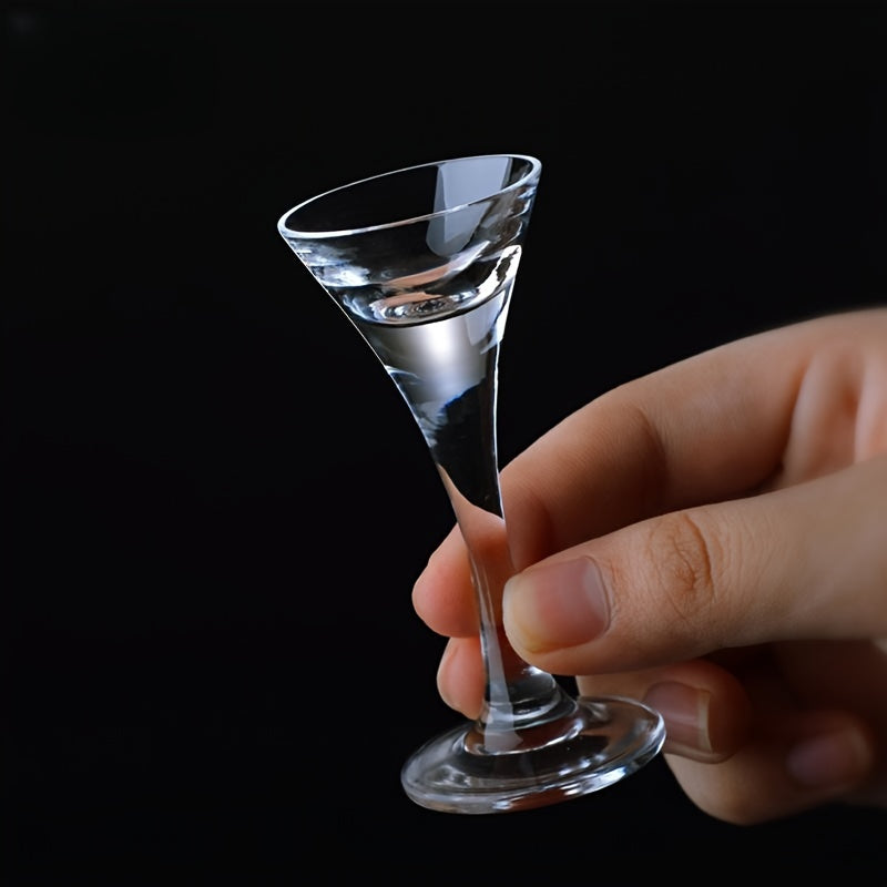 2/4/6pcs, Lead-free Glass Small Goblet Shot Glasses, Tasting Wine Glasses, Glasses Wine Cups, 5ml/0.17oz