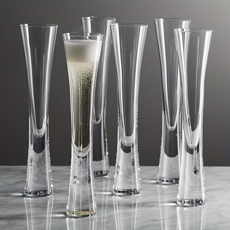 4pcs Ereganto Glitter Champagne Flutes: Perfect for Bar Parties, Weddings, and Gifts!