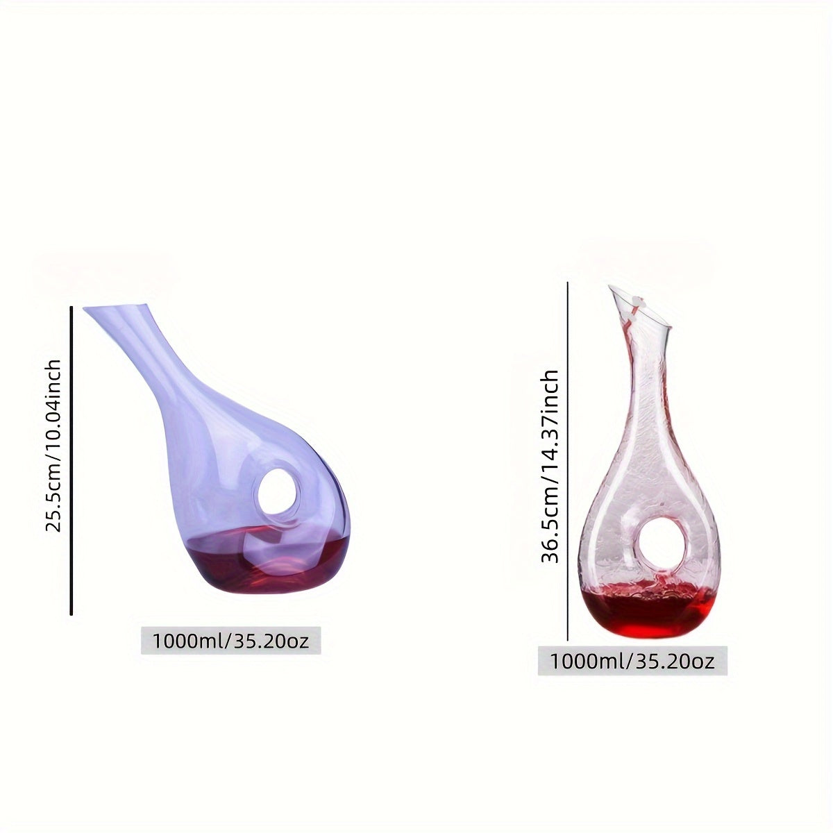 1 Pc Wine Decanter, Hand-blown High-value Personality Snail-shaped Red Wine Decanter, Red Wine Crystal Household High-end Decanter