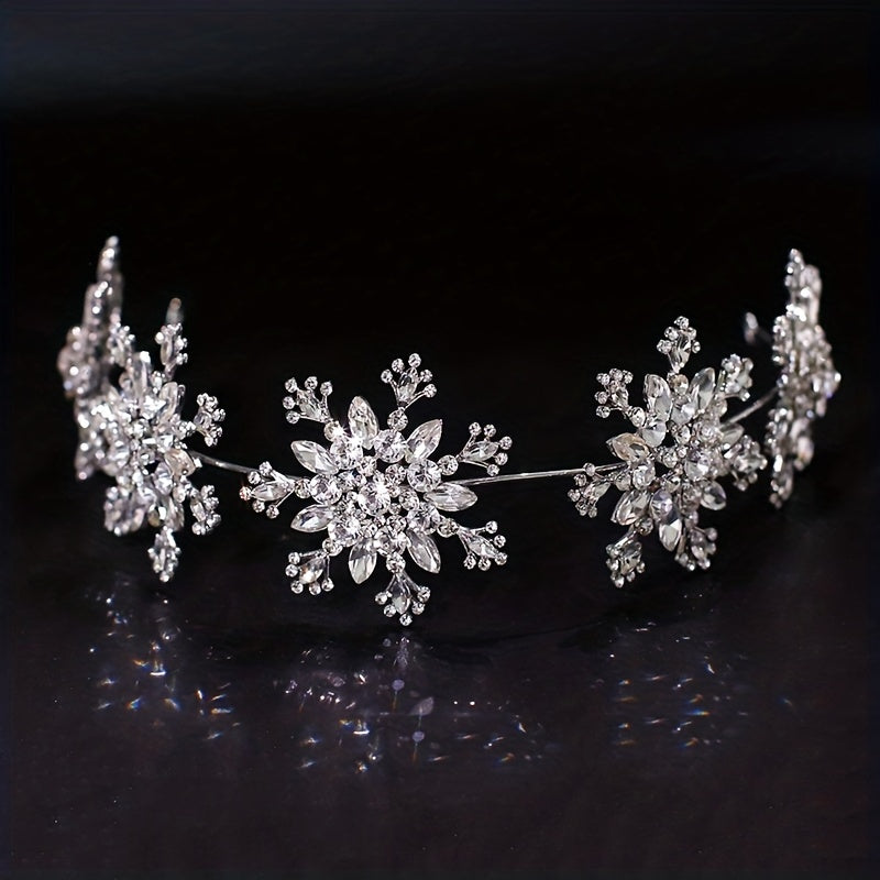 Snowflake Shape Headband Elegant Headwear Simple Head Hoop Wedding Hair Accessories Jewelry