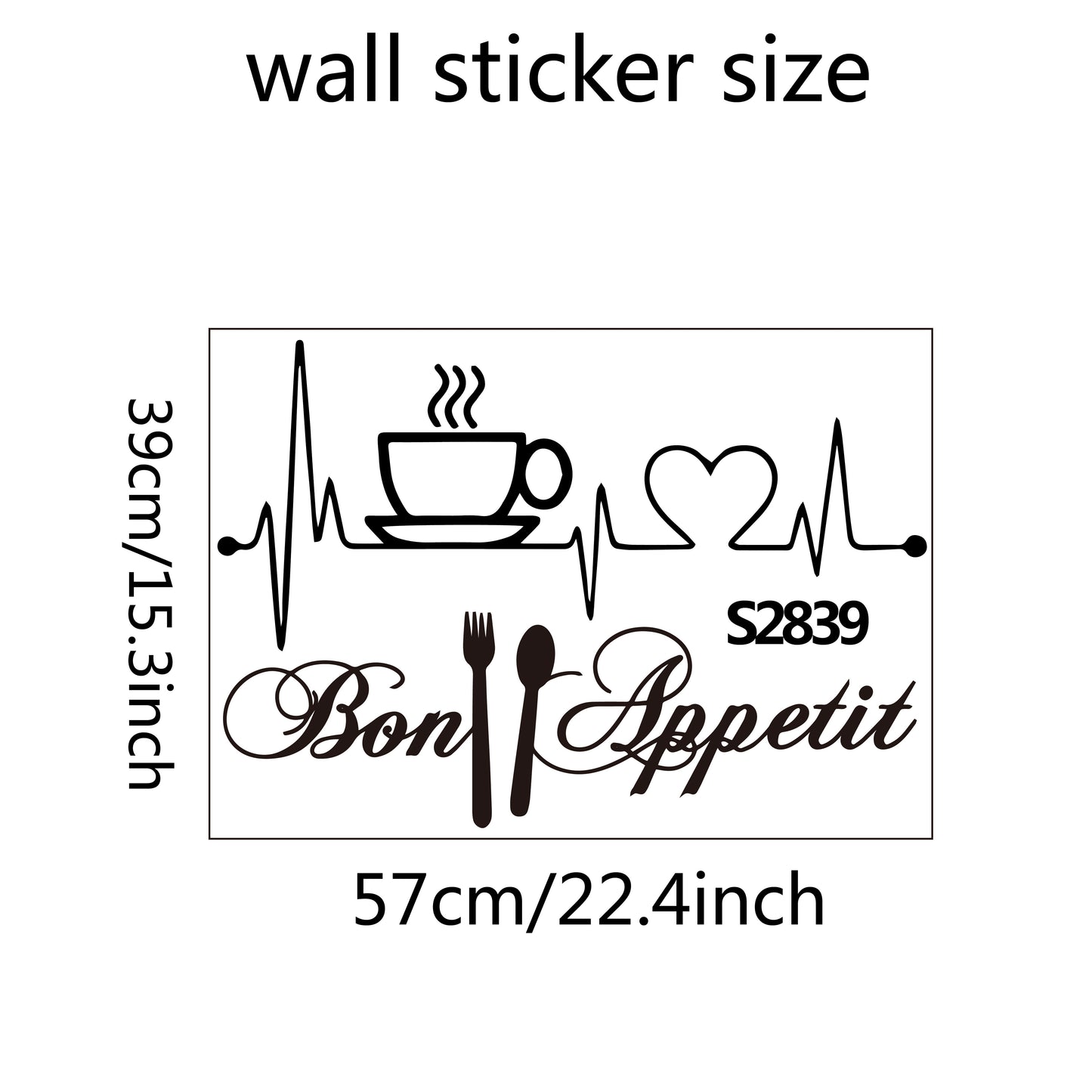 1 Set Sugar Coffee Tea Flour Powdered Brown Cup Sticker Kitchen Stickers Vinyl Decals Wall Stickers