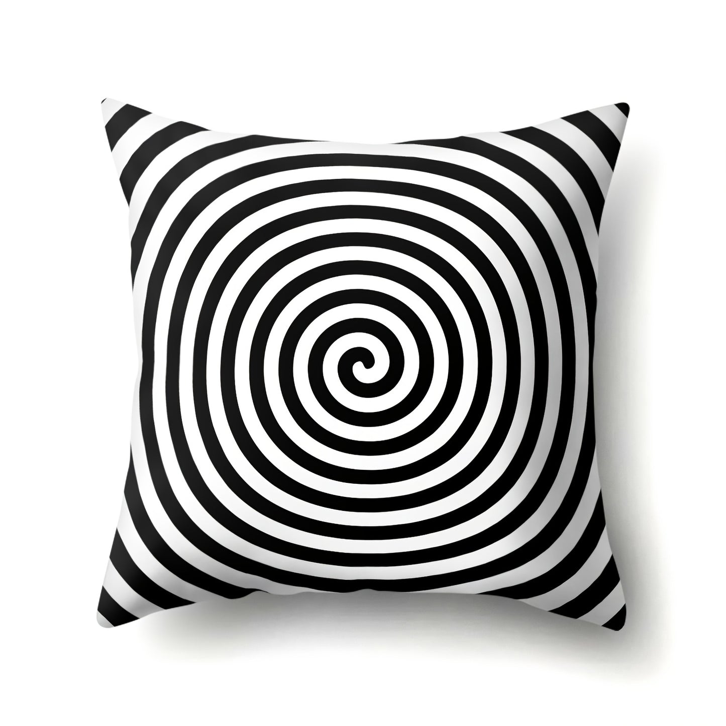 1pc Geometry Cushion Cover, Black White Striped Dotted Grid Pattern Throw Pillow Case 44cm X 44cm/17.32 X 17.32 Inches