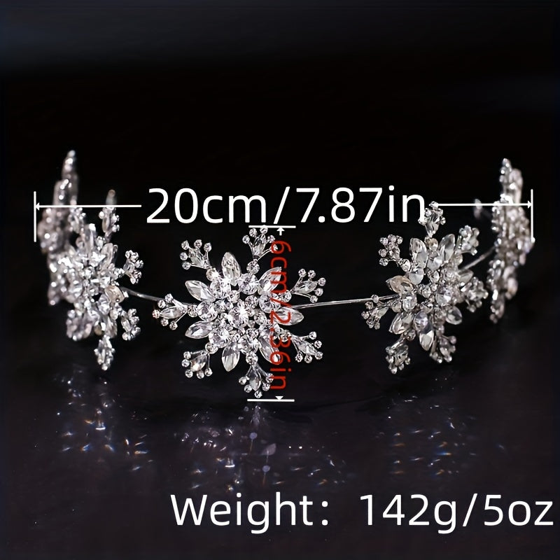 Snowflake Shape Headband Elegant Headwear Simple Head Hoop Wedding Hair Accessories Jewelry