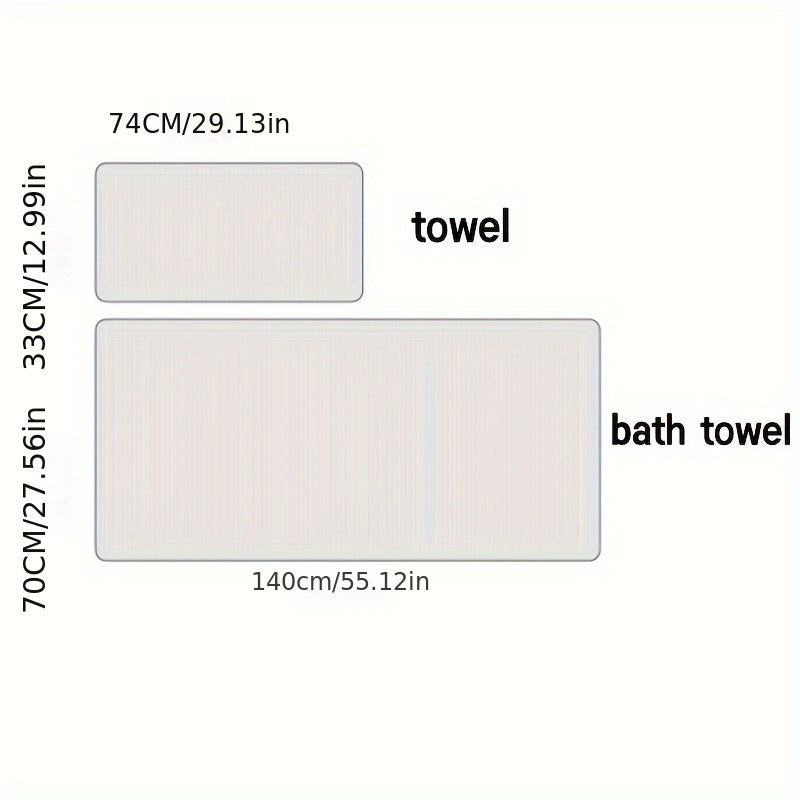 1/3pcs Cotton Hand Towel Bath Towel, Super Absorbent Towel Set, Soft Greek Style Towel, Used For Blow Drying Hair, Wiping Water, Car Cleaning, Sports, Travel, And Other Multi-purpose, Machine Washable Towel Set