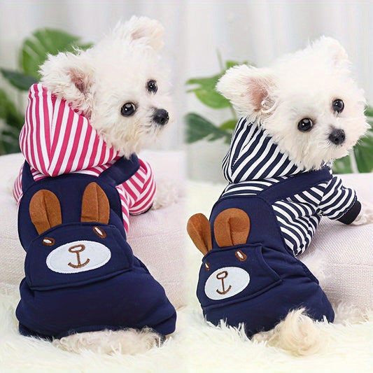 Cute Design Dog Hooded Jumpsuit To Keep Your Dog Warm And Cozy With This Stylish Winter Dog Hoodie