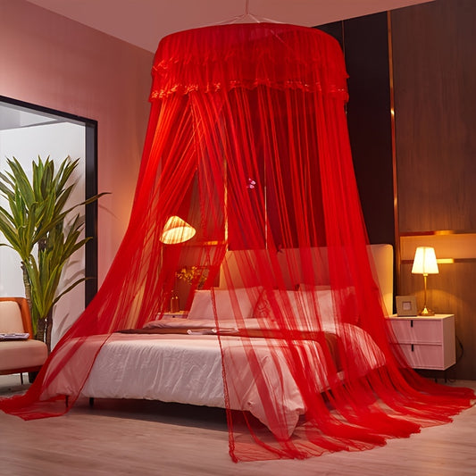 1pc Princess Style Dome Mosquito Net - Easy to Install, Easy to Clean, Perfect for Bedroom and Living Room