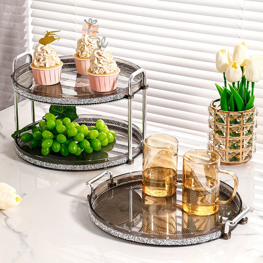 Fruit Plate, Living Room Household Snack Spreading Plate, Cake Tray, Fruit Plate, Light Luxury High-end Tea Dish